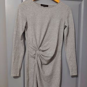 Dynamite long sleeve sweater dress in grey size small.